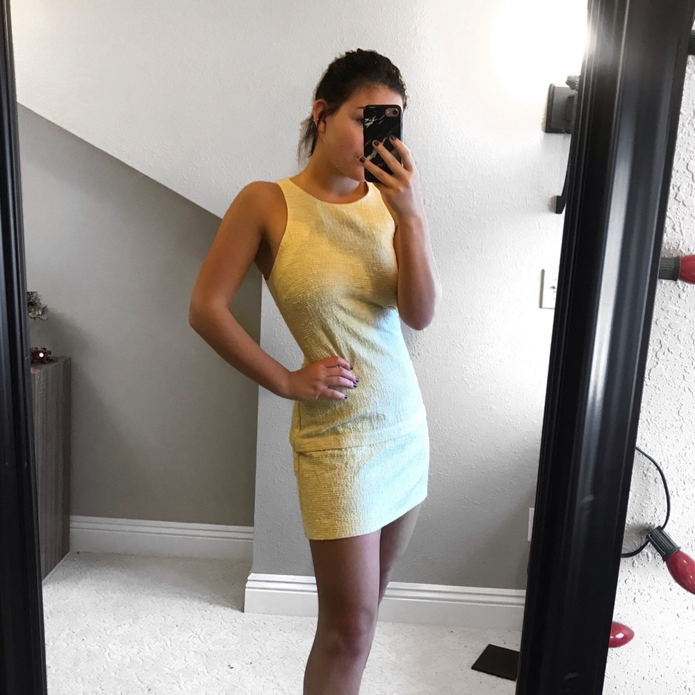 Vintage Yellow Zara Mini Dress